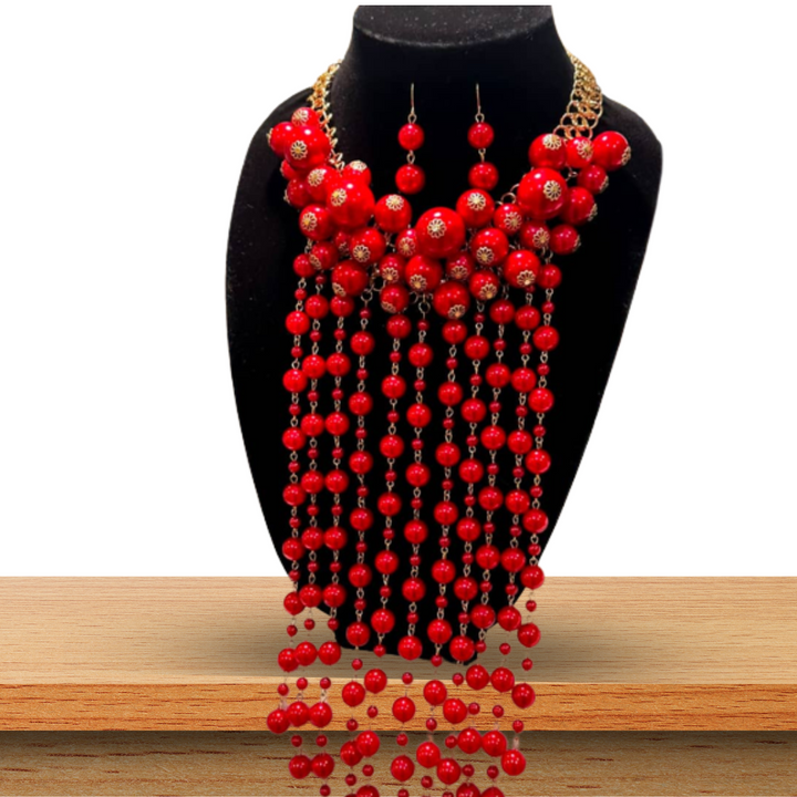 Red Pearl Necklace