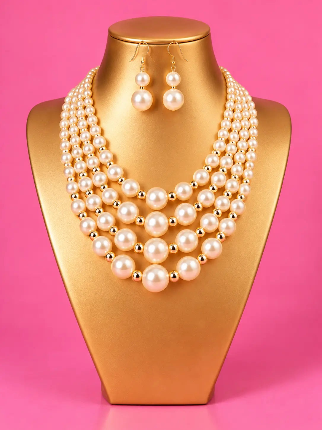 Pearl Necklace Set