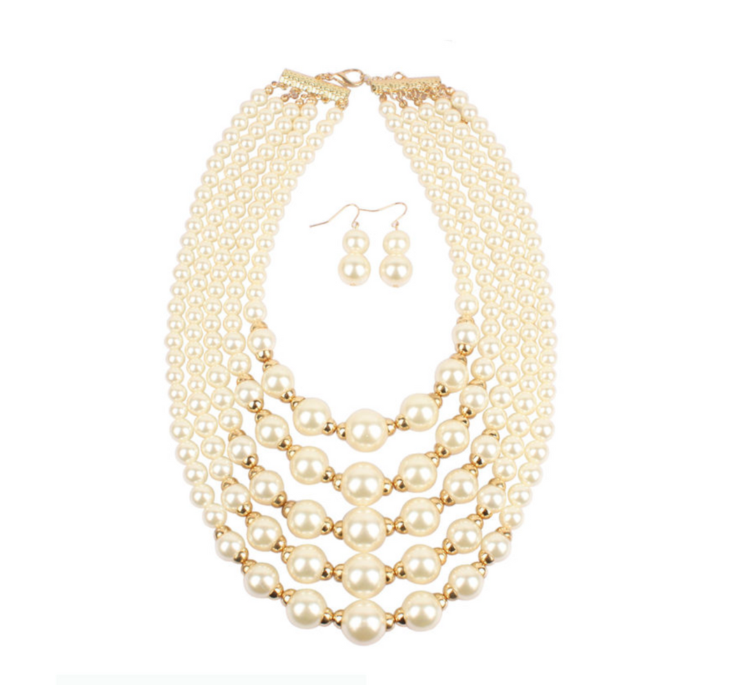 Pearl Necklace Set