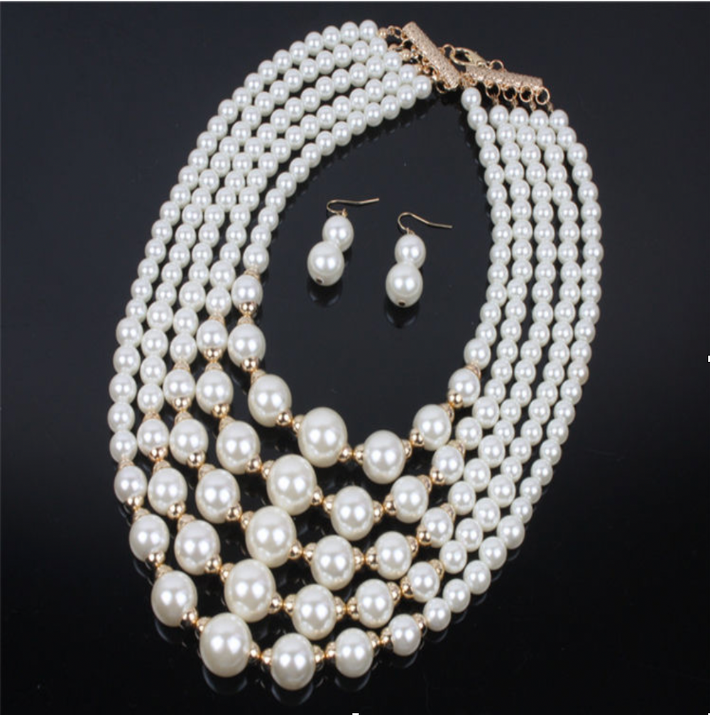 Pearl Necklace Set