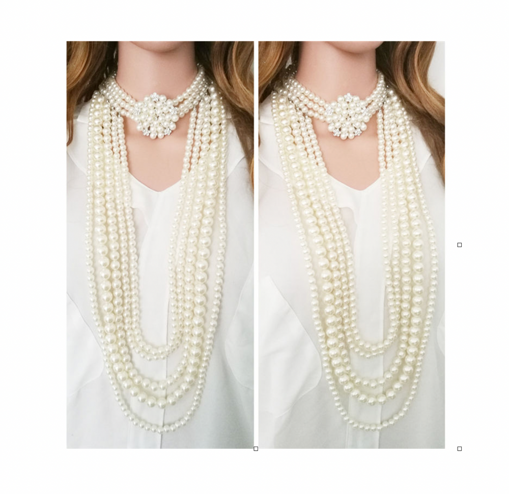 Cascading Pearl Necklace Set