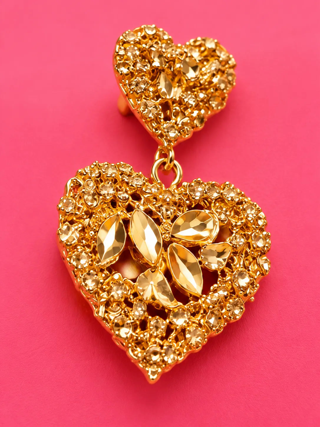 Golden Heart Earrings