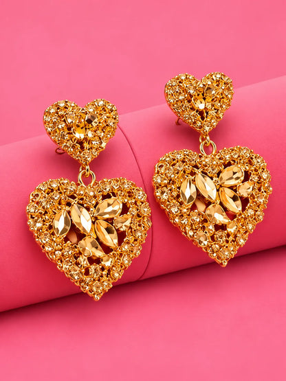 Golden Heart Earrings
