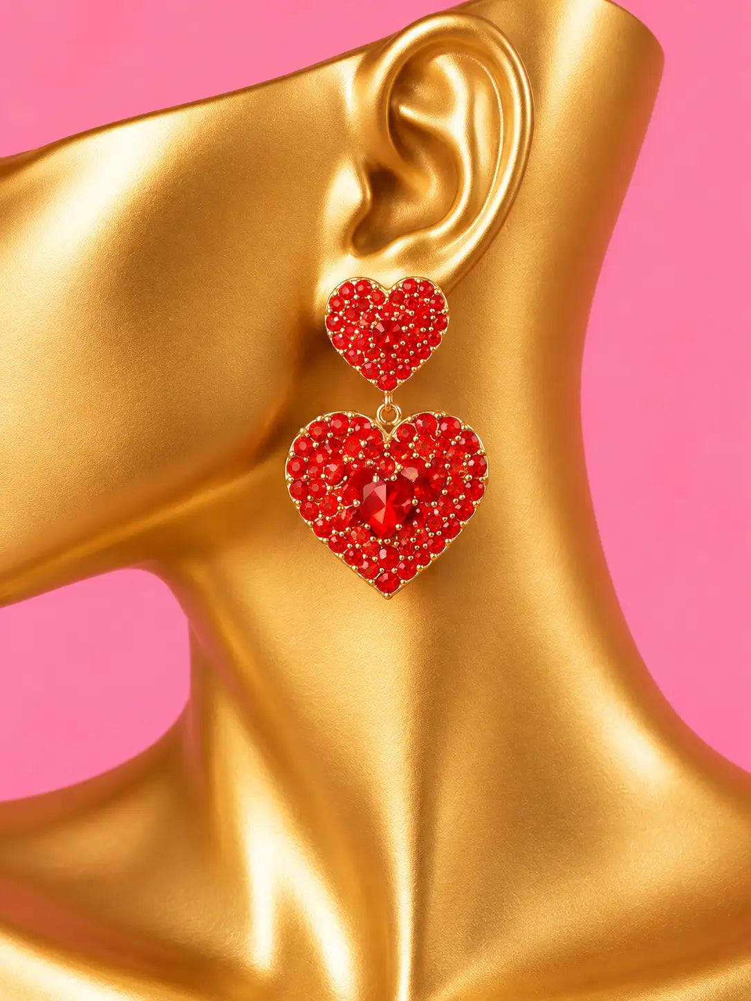 Heart Crimson Royale Earrings