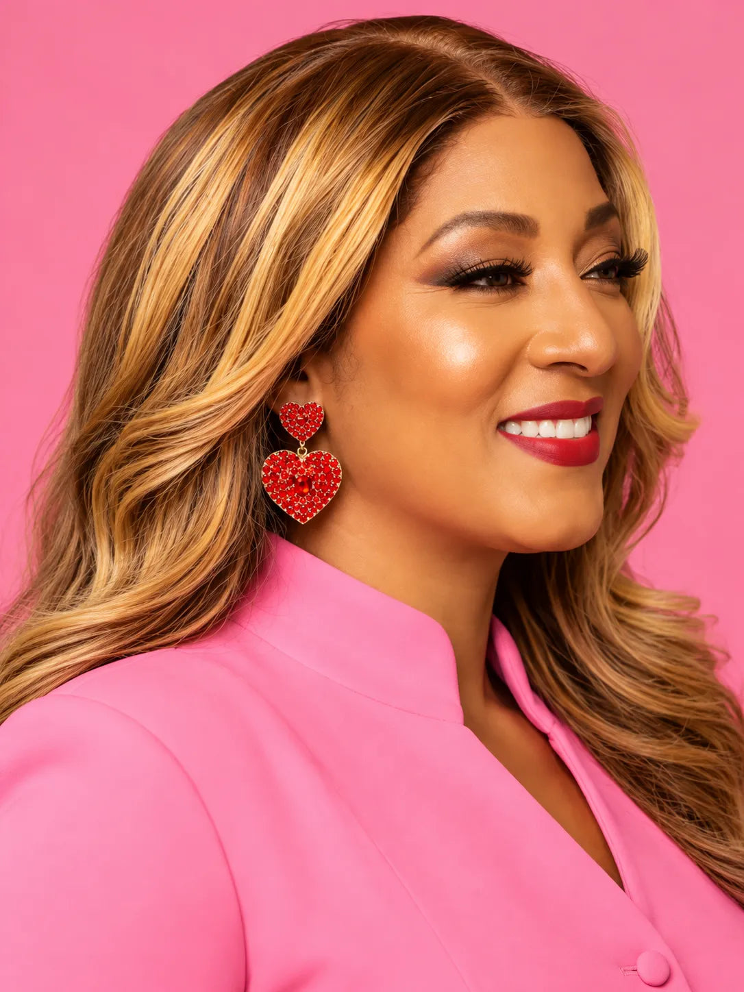 Heart Crimson Royale Earrings