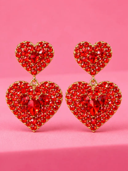 Heart Crimson Royale Earrings