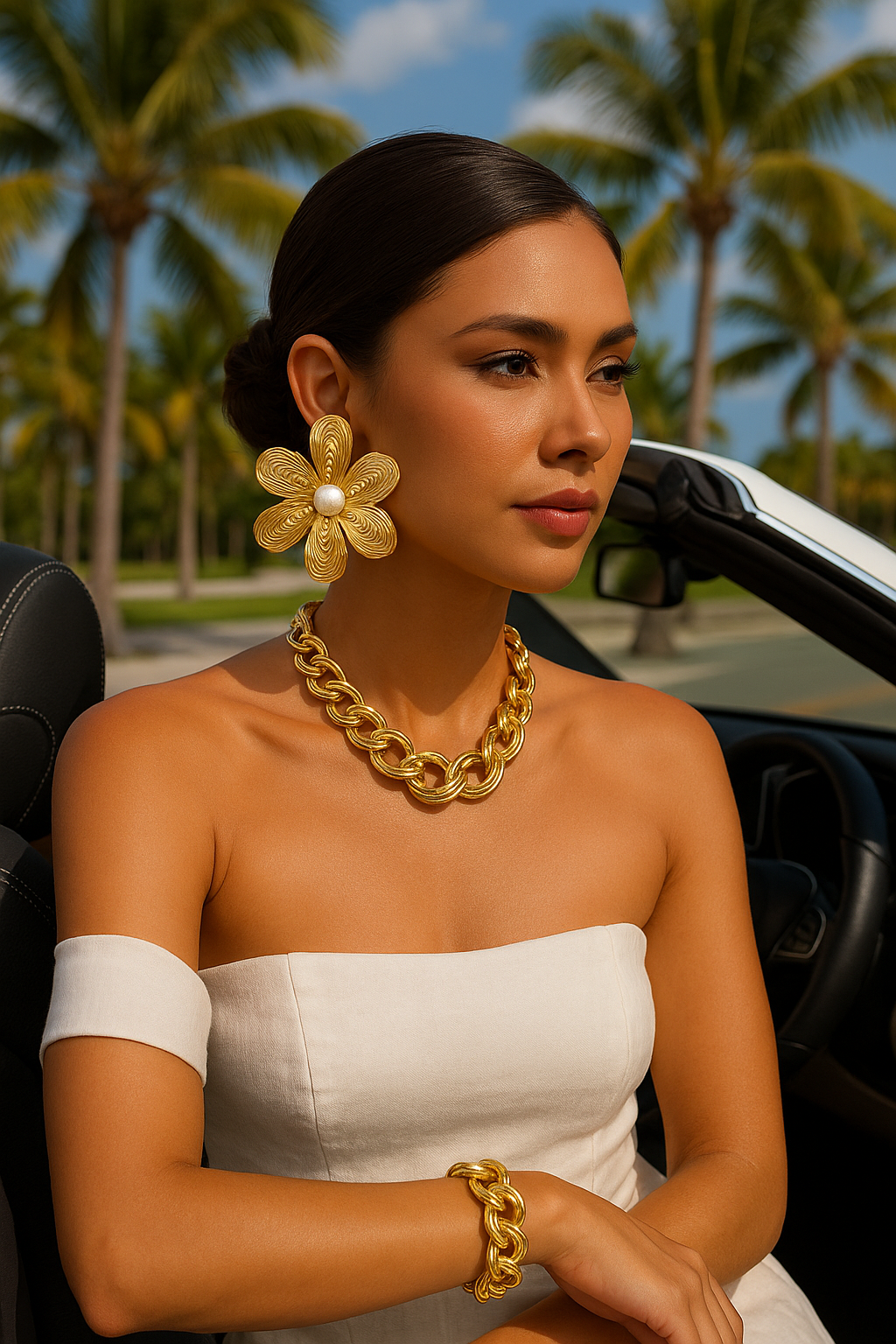 Golden Bloom Earrings