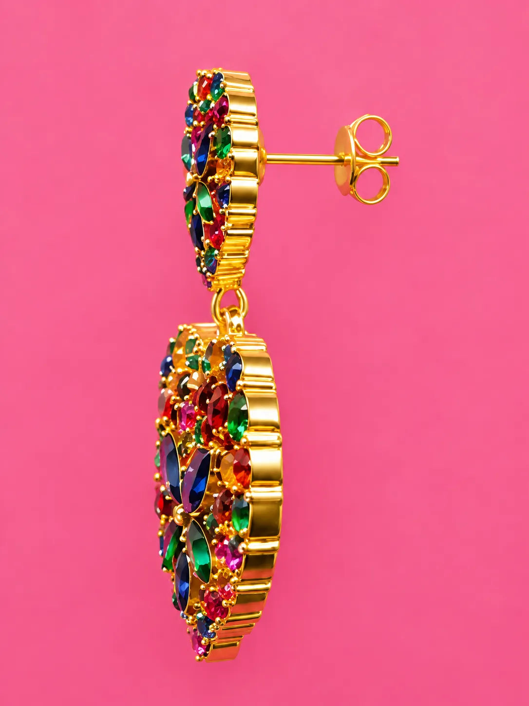 Heart Multi-Color Royale Earrings